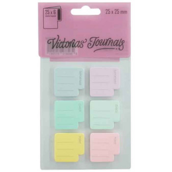 Samolepljivi blokčići u šest boja 25X25mm 