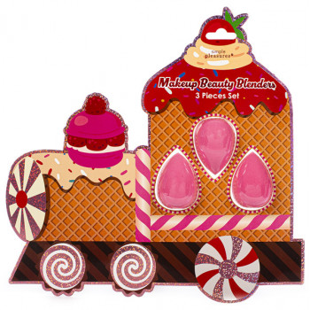 Novogodišnji set tri sunđera za šminku VOZ 