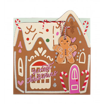 Ukrasna kesa NOVA GODINA - KUĆA OD SLATKIŠA 