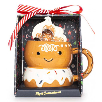 Novogodišnja šolja i kalup KOLAČIĆ - GINGERBREAD 