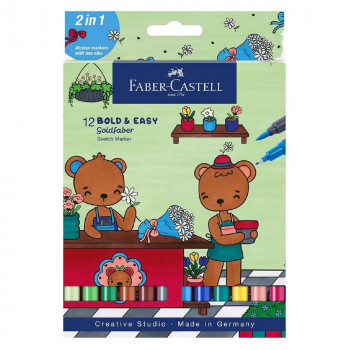 Flomaster 1/12 FABER CASTEL - Etui Bold Easy 