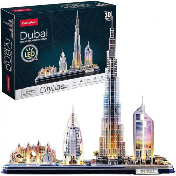 CUBIC FUN 3D LED puzzle DUBAI CITYLINE 