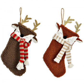 Novogodišnja čarapa IRVAS SA ŠALOM 25cm (Više vrsta) 