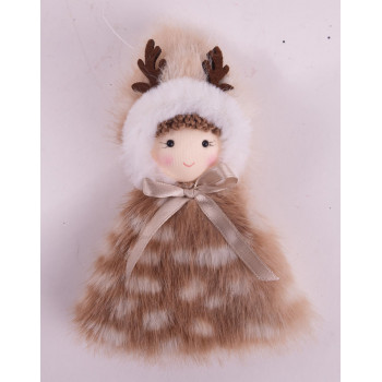 Novogodišnji ukras GOSPOĐICA U BUNDI 15cm 