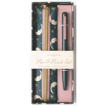 Poklon set olovka i futrola TEAL MOON 