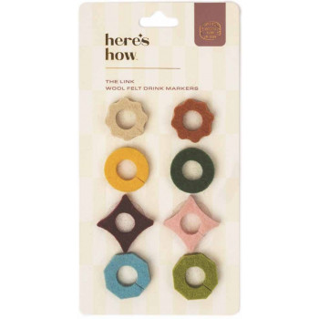 Obeleživači za piće THE LINK FELT DRINK TAGS 