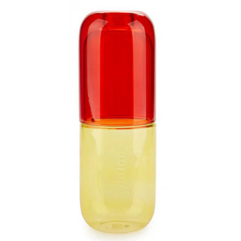 Flaša i čaša PILULA  crveno-žuta 550ml 