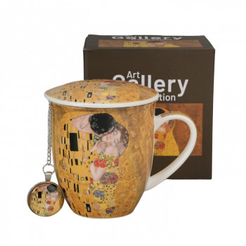 Šolja 400ml sa infuzerom KLIMT The Kiss 