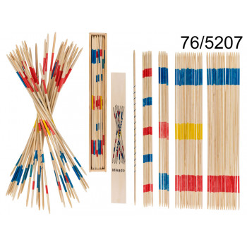 DRVENA MIKADO IGRA 42CM U DRVENOJ KUTIJI 