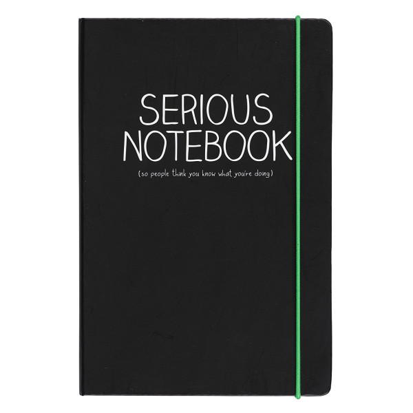 A5 SERIOUS NOTEBOOK BLACK 