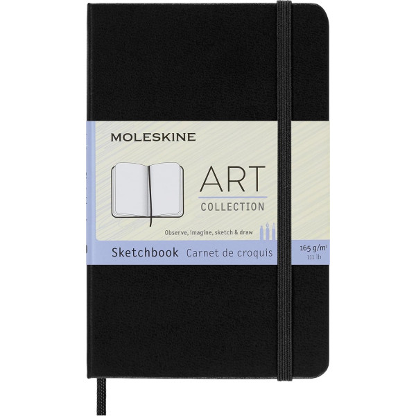 Notes ART MOLESKINE Sketchbook džepni, crni 