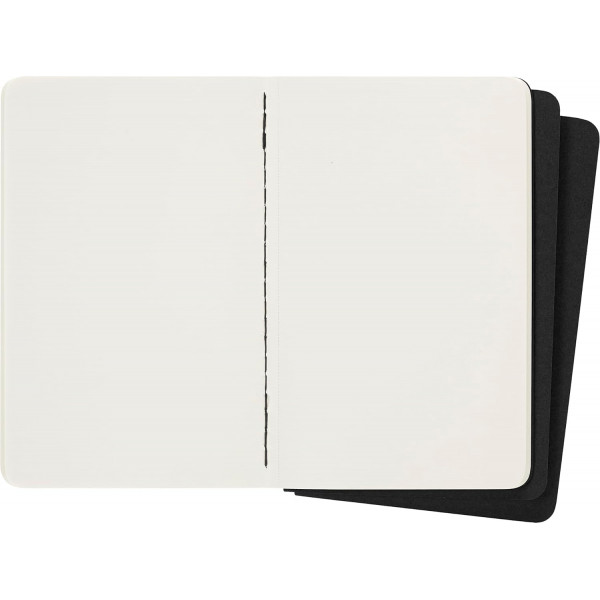 Set od 3 notesa 9x14cm MOLESKINE BLACK - 120 praznih listova 
