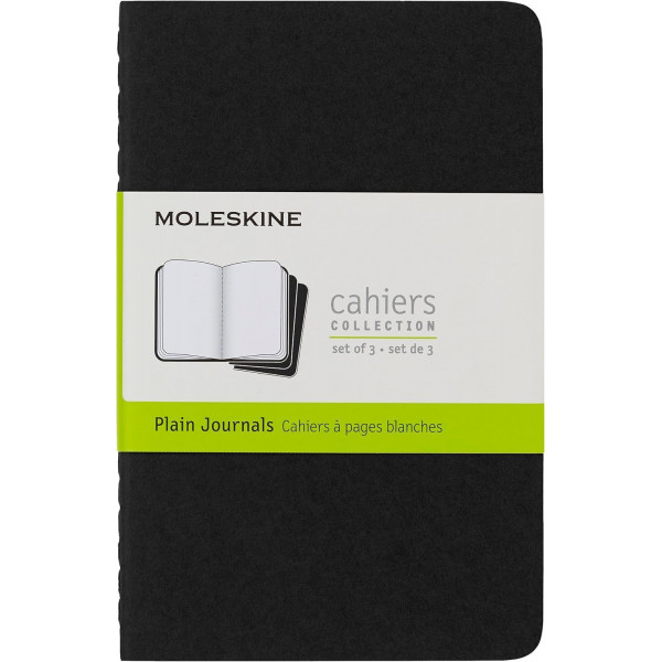 Set od 3 notesa 9x14cm MOLESKINE BLACK - 120 praznih listova 