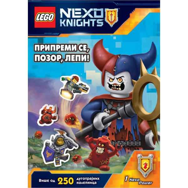 LEGO NEXO KNIGHT Pripremi se pozor lepi 250 nalepnica 