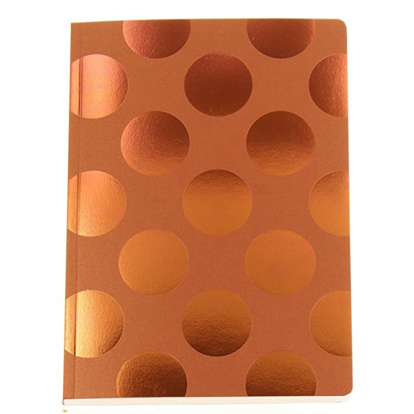 Sveska SHIMMER MIDI POLKA COPPER  A6 NOTEBOOK 