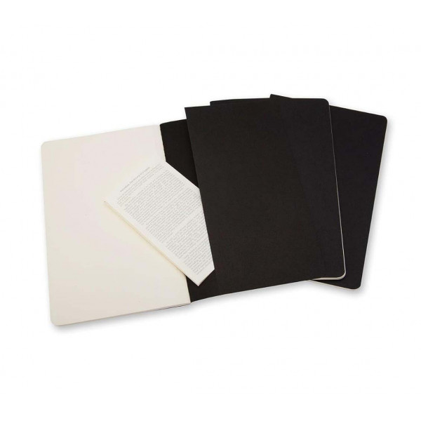 Set A5 notesa MOLESKINE BLACK - prazni listovi 