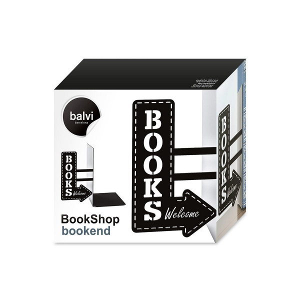 BOOKEND BOOKSHOP BLACK 