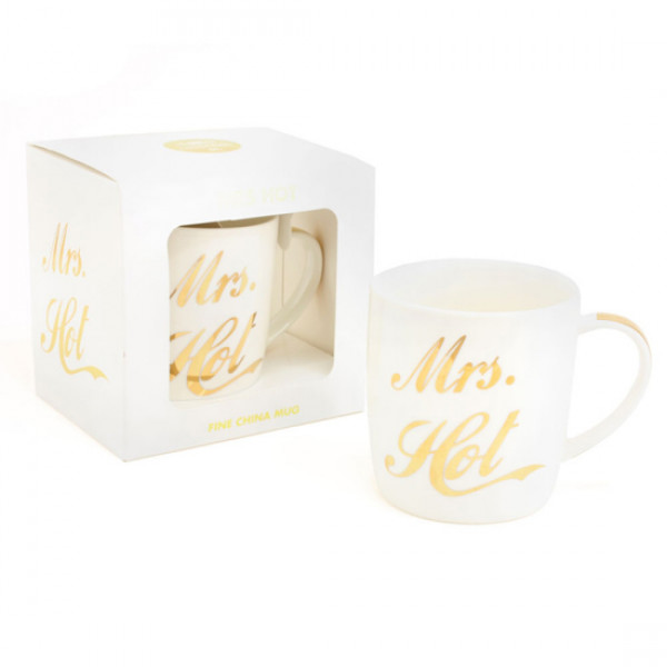 GOLD MRS HOT MUG 