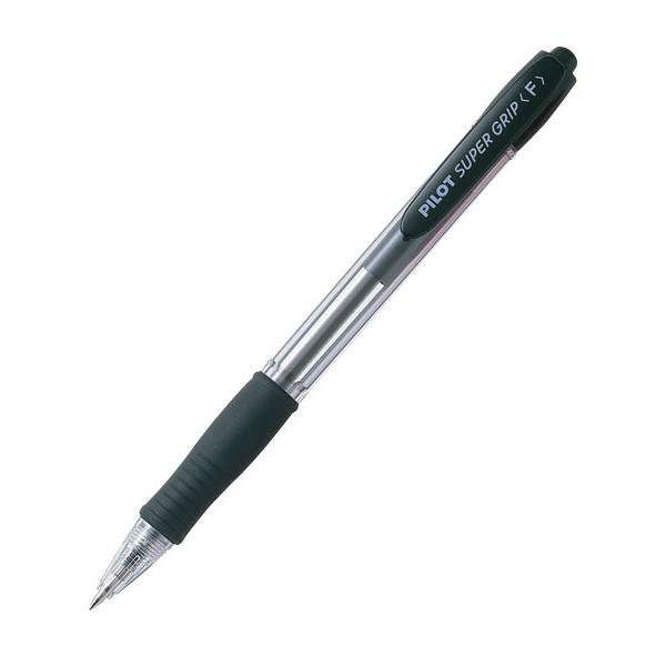 Hemijska olovka 0.7 PILOT SUPER GRIP, Crna 