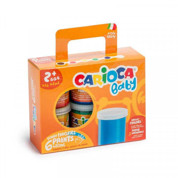 Tempere CARIOCA BABY FINGER PAINTS 80ML 1/6 