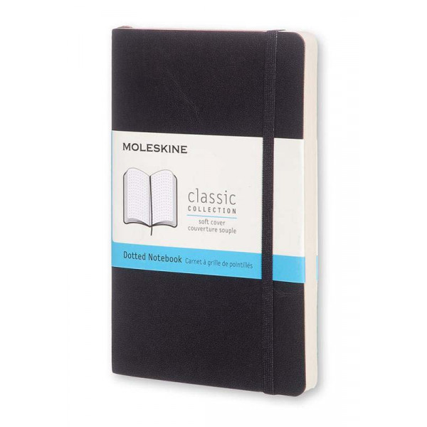 Notes CLASSIC MOLESKINE Softcovers, crni- tačkice 