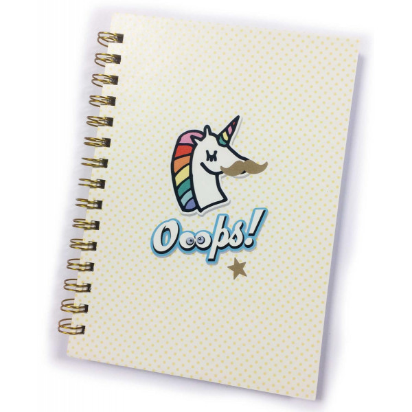 Notes sa spiralom A5 UNICORN OOOPS! 