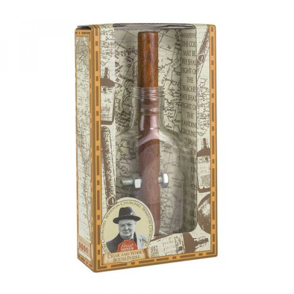 IQ puzzle CHURCHILL'S CIGAR AND WHISKY BOTTLE 