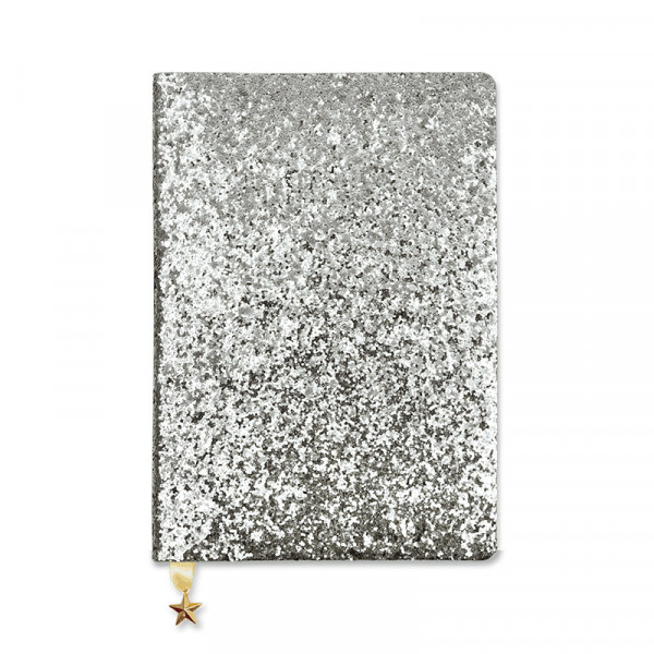 Sveska ALL THAT GLITTERS A5 NOTEBOOK SILVER SEQUIN 