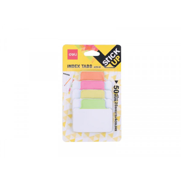 STIKERI ZA INDEKSIRANJE 50×41mm 4×100lista 4 Neon boje 