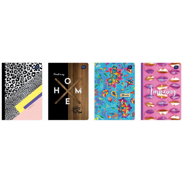 Sveska EXERCISE BOOK  A5 60L KOCKA METALLIC FSC MIX CREDIT 