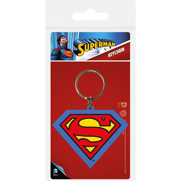 Privezak za Ključ SUPERMAN SHIELD RUBBER KEYCHAIN 