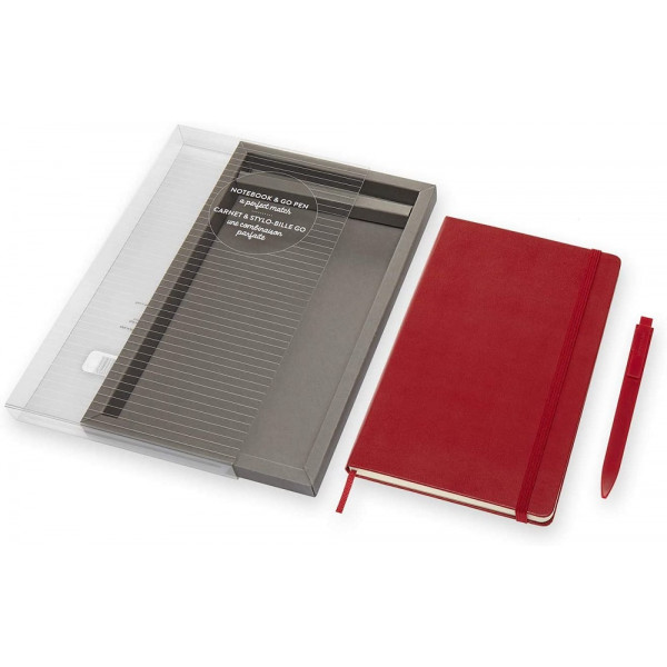 AMPHORA MOLESKINE Notes i olovka poklon, crvena 