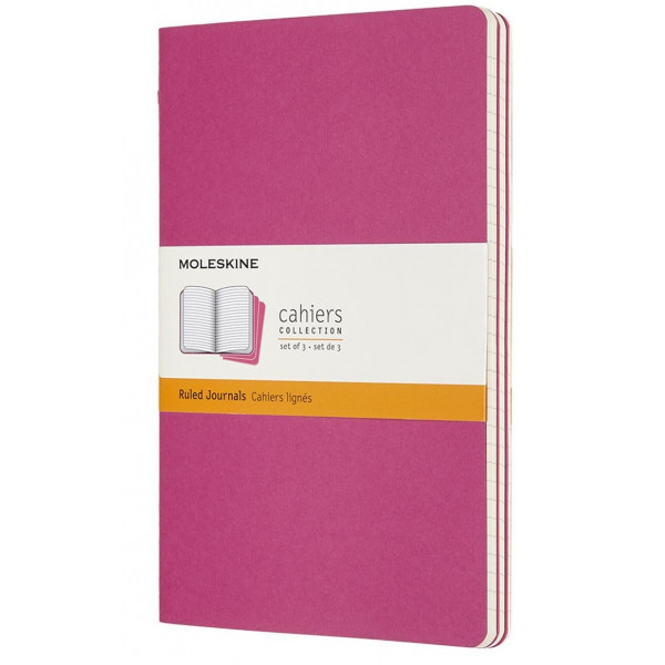 Notes MOLESKINE LG Ruled Set od 3, pink