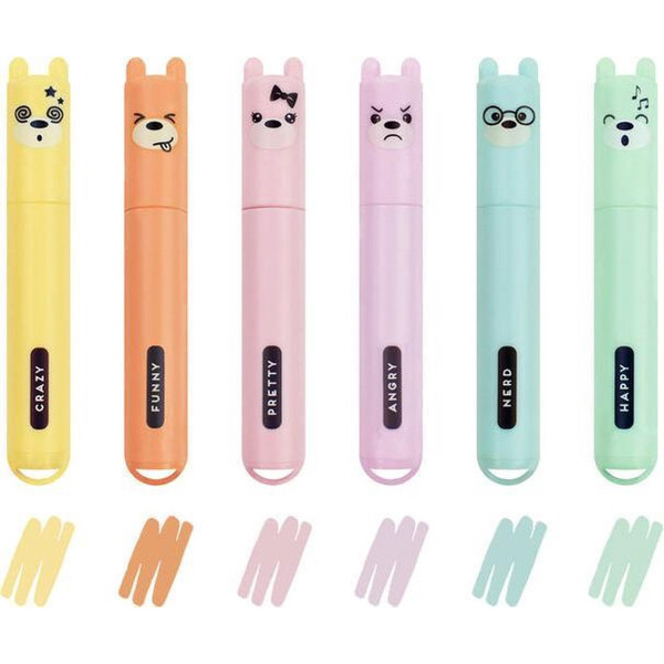 Set TEDDY S STYLE  MINI PASTEL HIGHLIGHTERS 