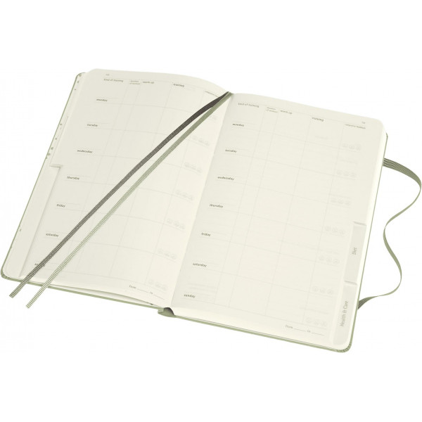 Notes Wellness Journal A5 MOLESKINE 13x20 cm Zeleni (tvrde korice) 