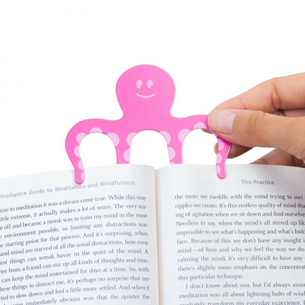 Bookmarker magnetni BOOKTOPUS PINK 