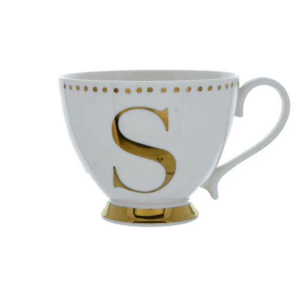 Porcelanska šolja  S INITIAL GOLD 