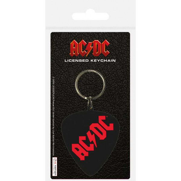 Privezak za ključeve AC/DC PLECTRUM RUBBER 