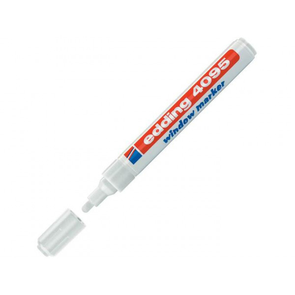 MARKER ZA STAKLO CHALK MARKER E-4095 2-3MM EDDING BELA 