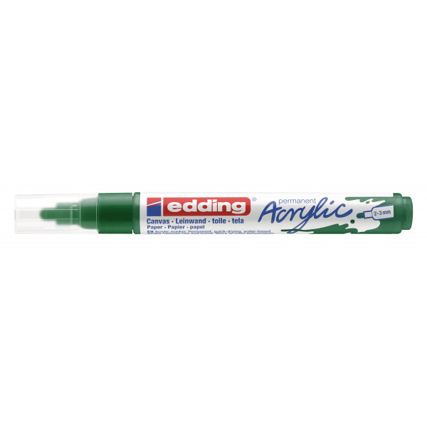 AKRILNI MARKER E-5100 MEDIUM 2-3MM OBLI VRH EDDING ZELENA 