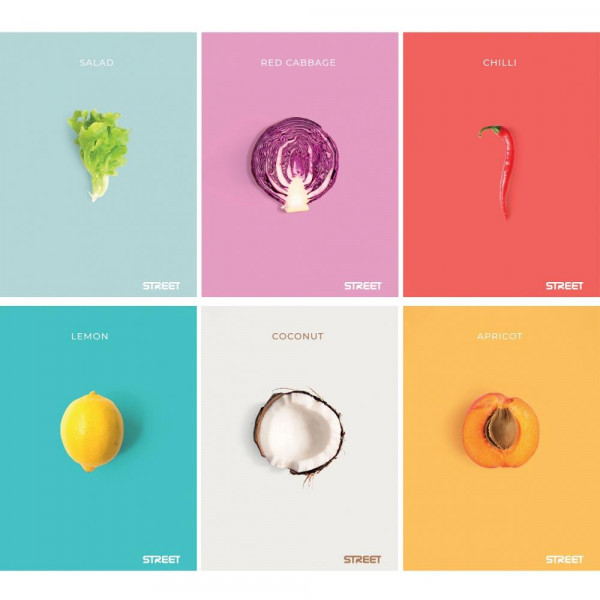 FRESH FRUIT SVESKA A5/54L/KVADRATI 