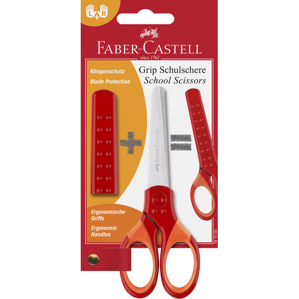 FABER CASTELL makaze GRIP CRVENE 