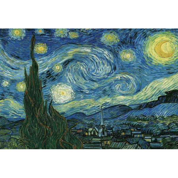 Puzzle 1000 STARRY NIGHT BY VAN GOGH 