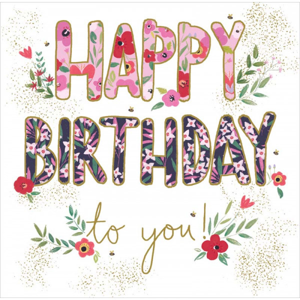 Rođendanska čestitka FLORAL BIRTHDAY 