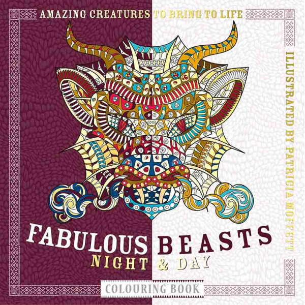 ART THERAPY FABULOUS BEASTS NIGHT AND DAY COLOURING BOOK 