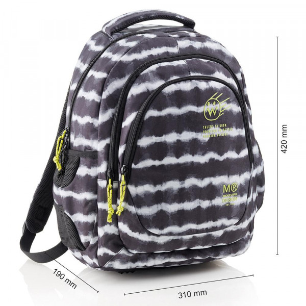 Ranac školski sa tri pregrade BERLIN TIE DYE 