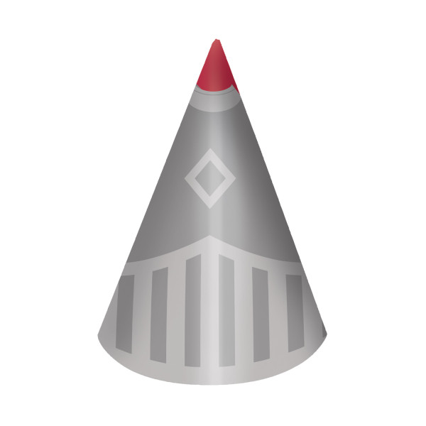 Set od 8 rođendanskih kapca VITEZ 16 cm 