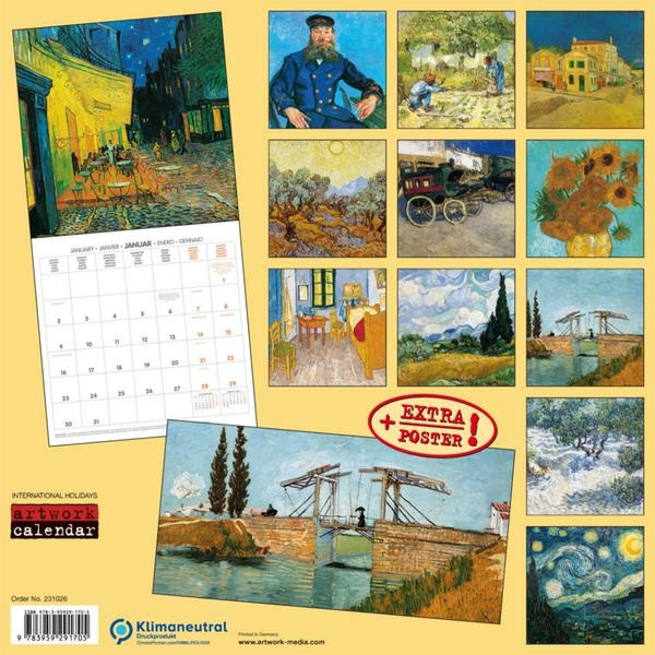 Zidni kalendar 2023 - VAN GOGH 