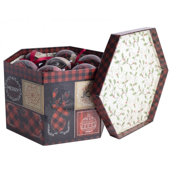 Novogodišnja kugla KOCKE - 7,5cm 