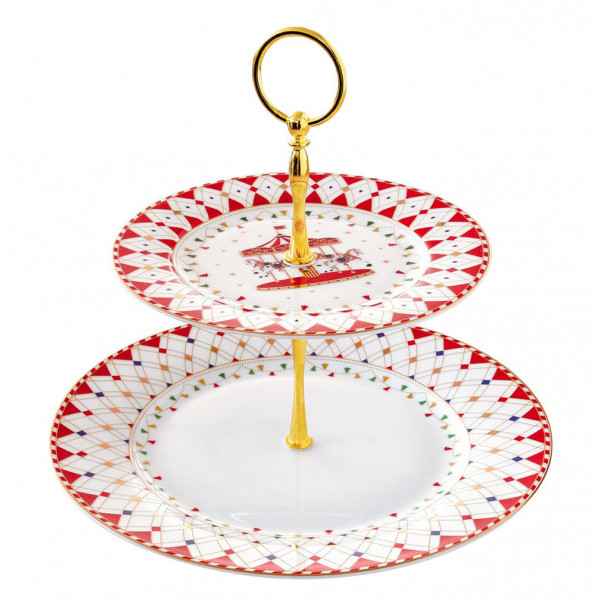 Porcelanski set za kolače CHRISTMAS WONDERLAND 19/27cm 